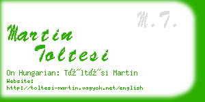 martin toltesi business card